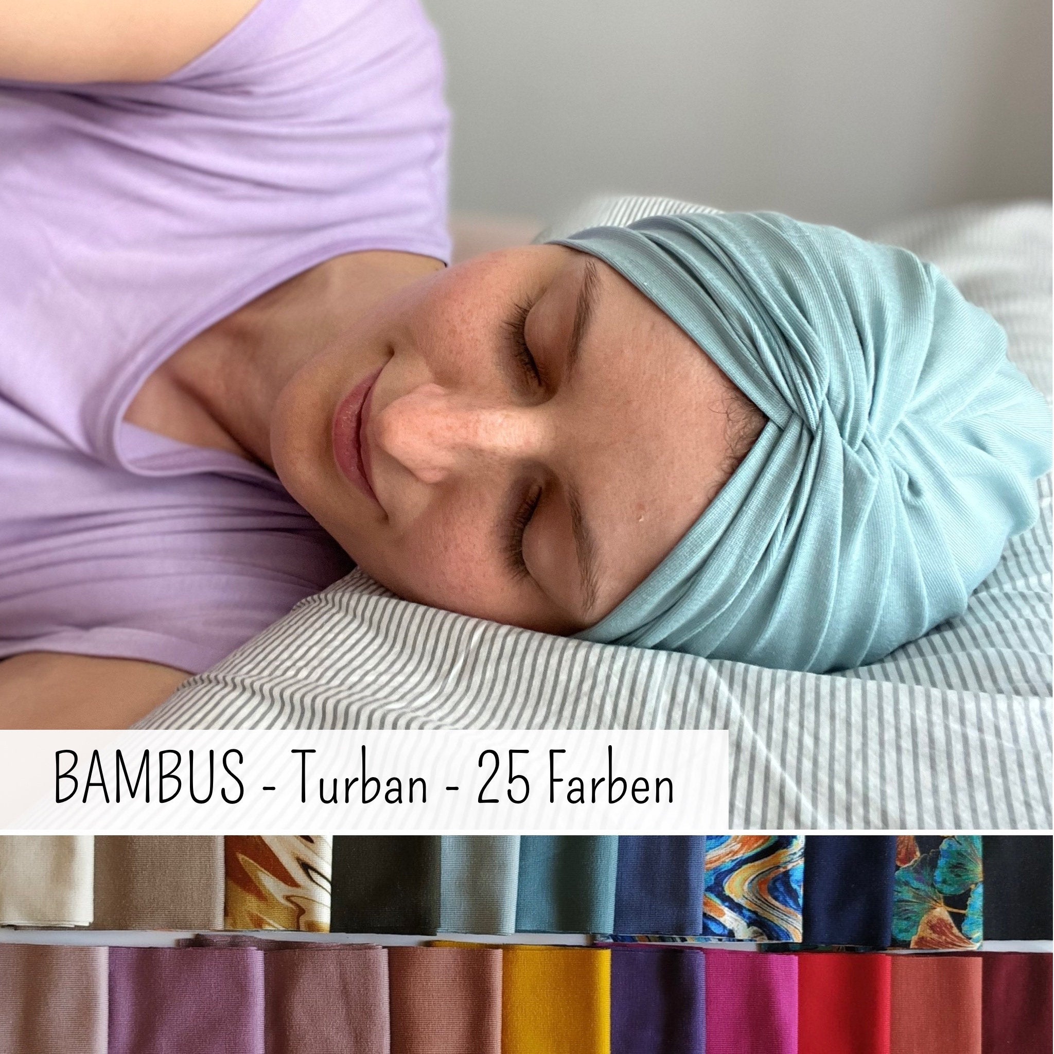 Bambus Twist Turban Mütze