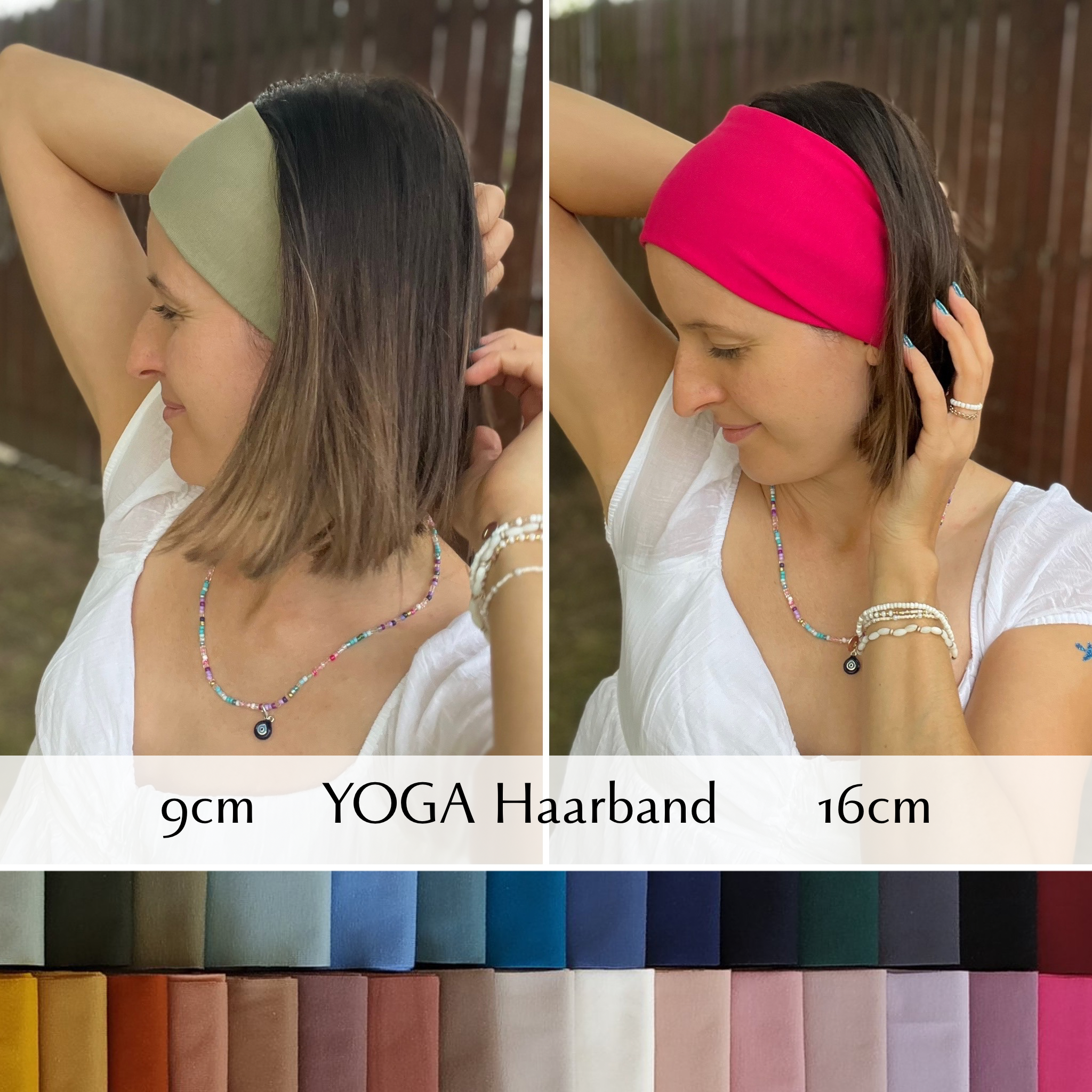 Neu-> YOGA Haarband in 9cm & 16cm