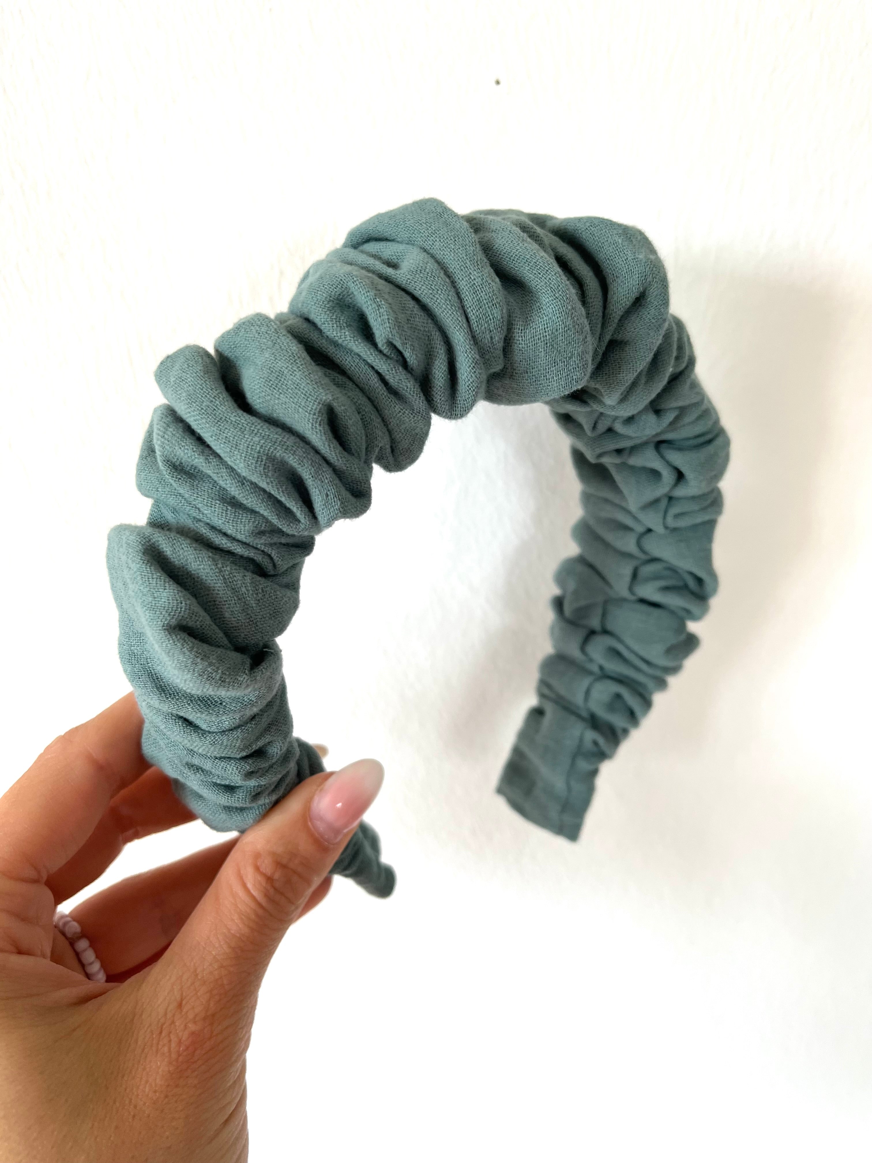 Musselin Haarreifen gerafft (voluminös)