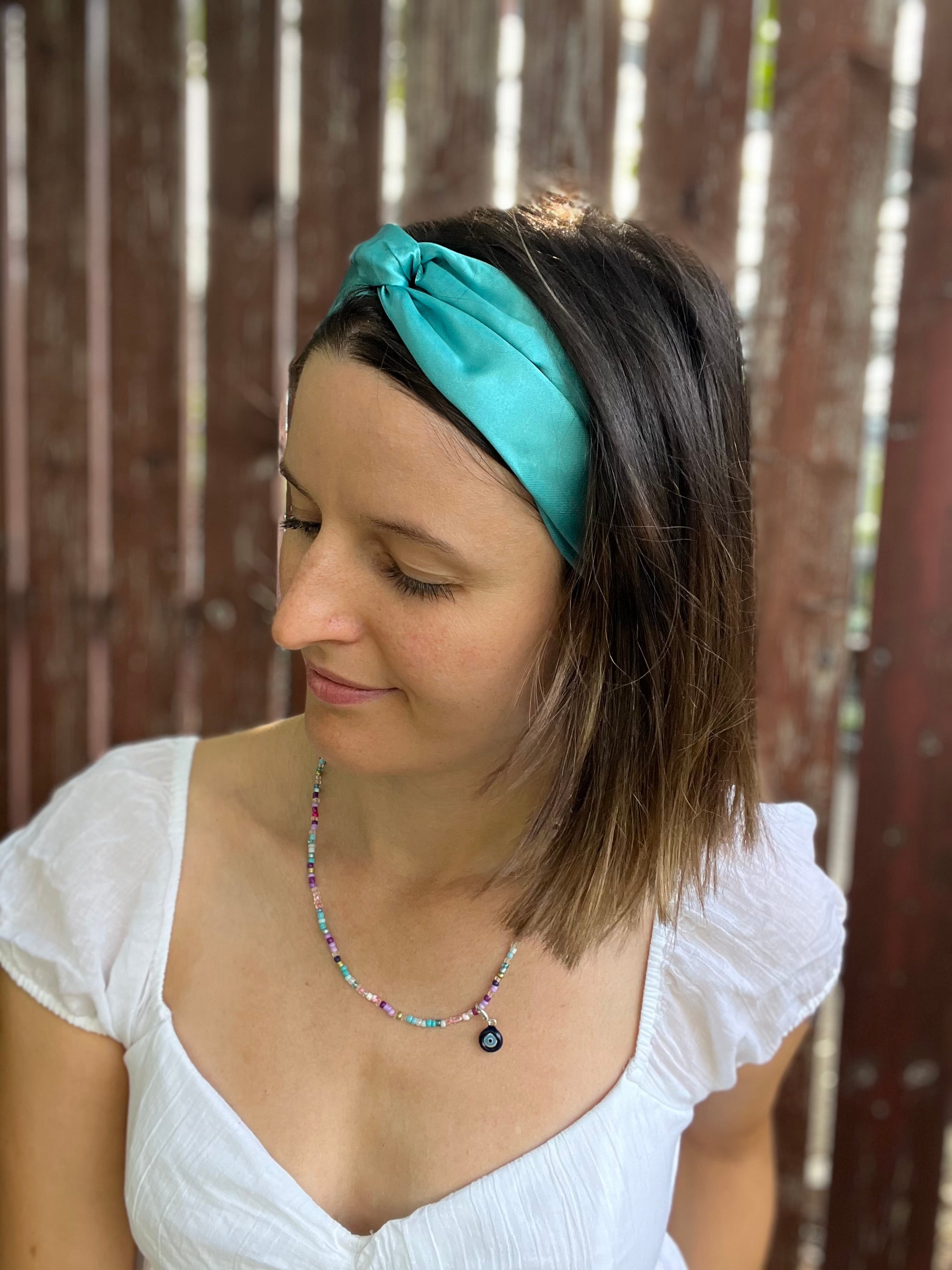 Satin Drahthaarband in 10 Farben