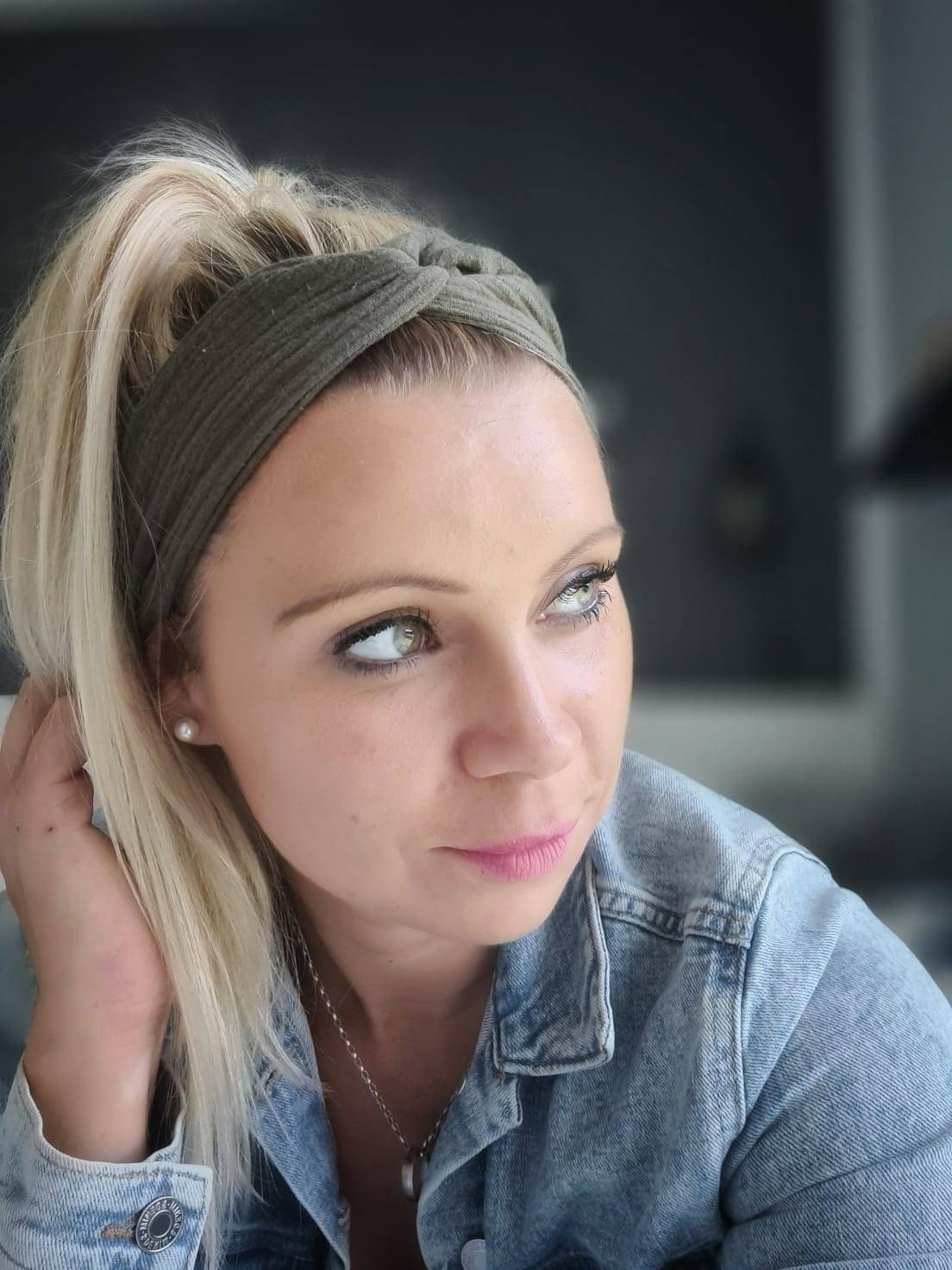 Musselin Bandeau Haarband