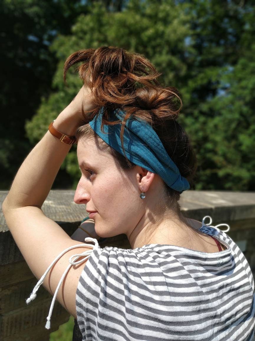 Musselin Bandeau Haarband
