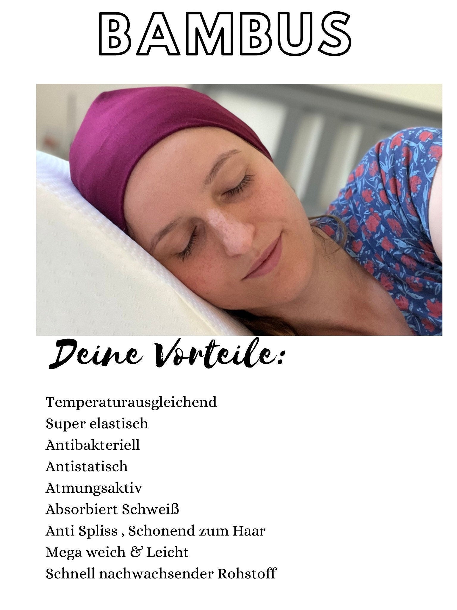 Bambus Mütze, Mit oder Ohne Bündchen - Chemomütze