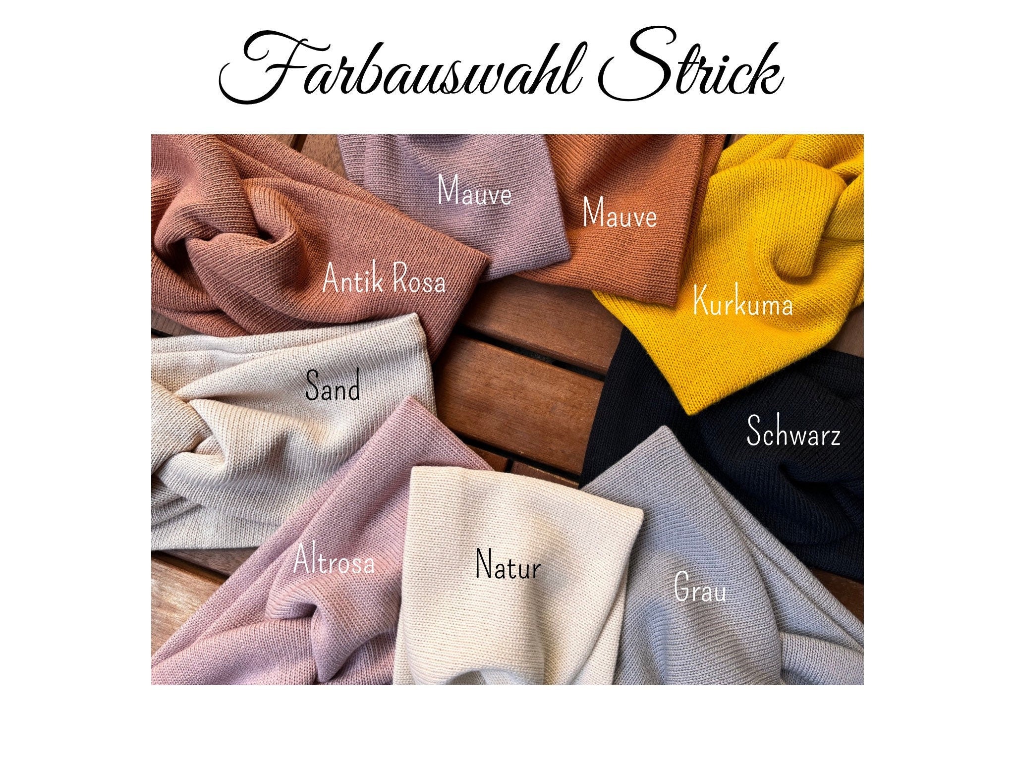 Strick Haarband aus Baumwolle
