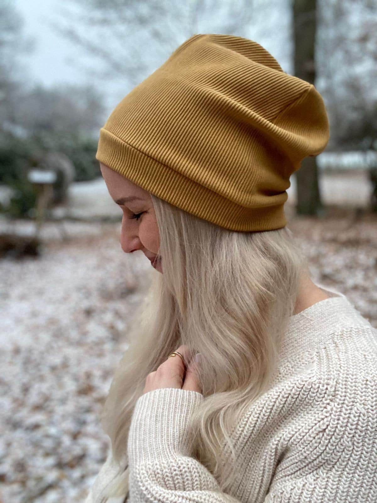 RIBB Slouchy Beanie mit Bündchen