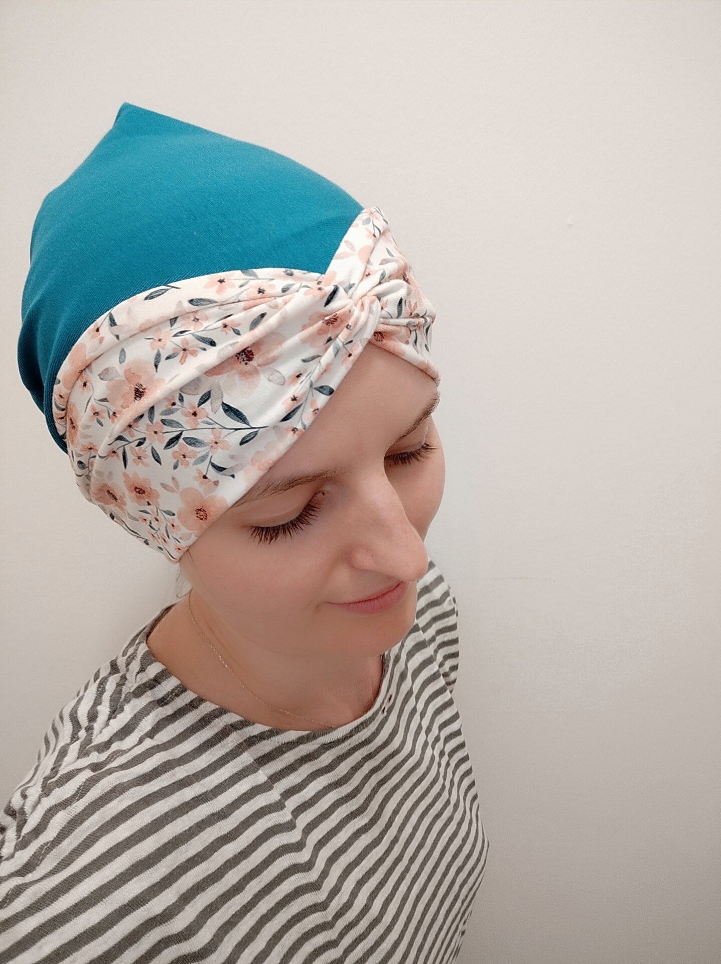 2-teiliges SET Mütze & Bandeau Haarband - einlagig