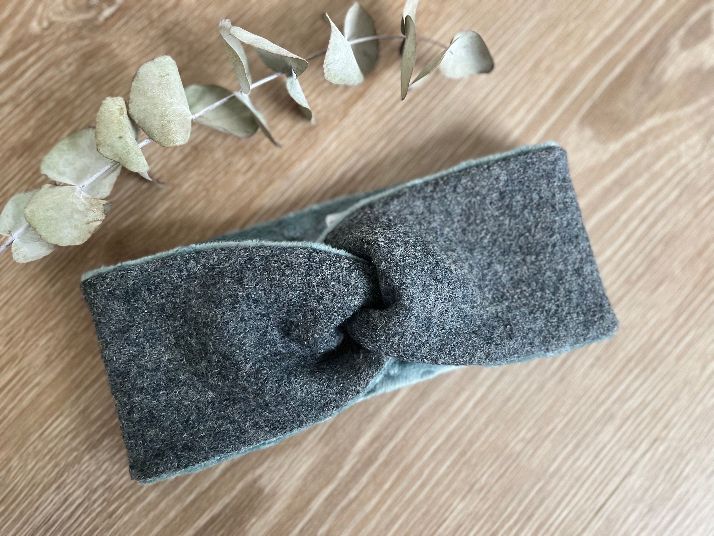 Wollwalk Stirnband gefüttert