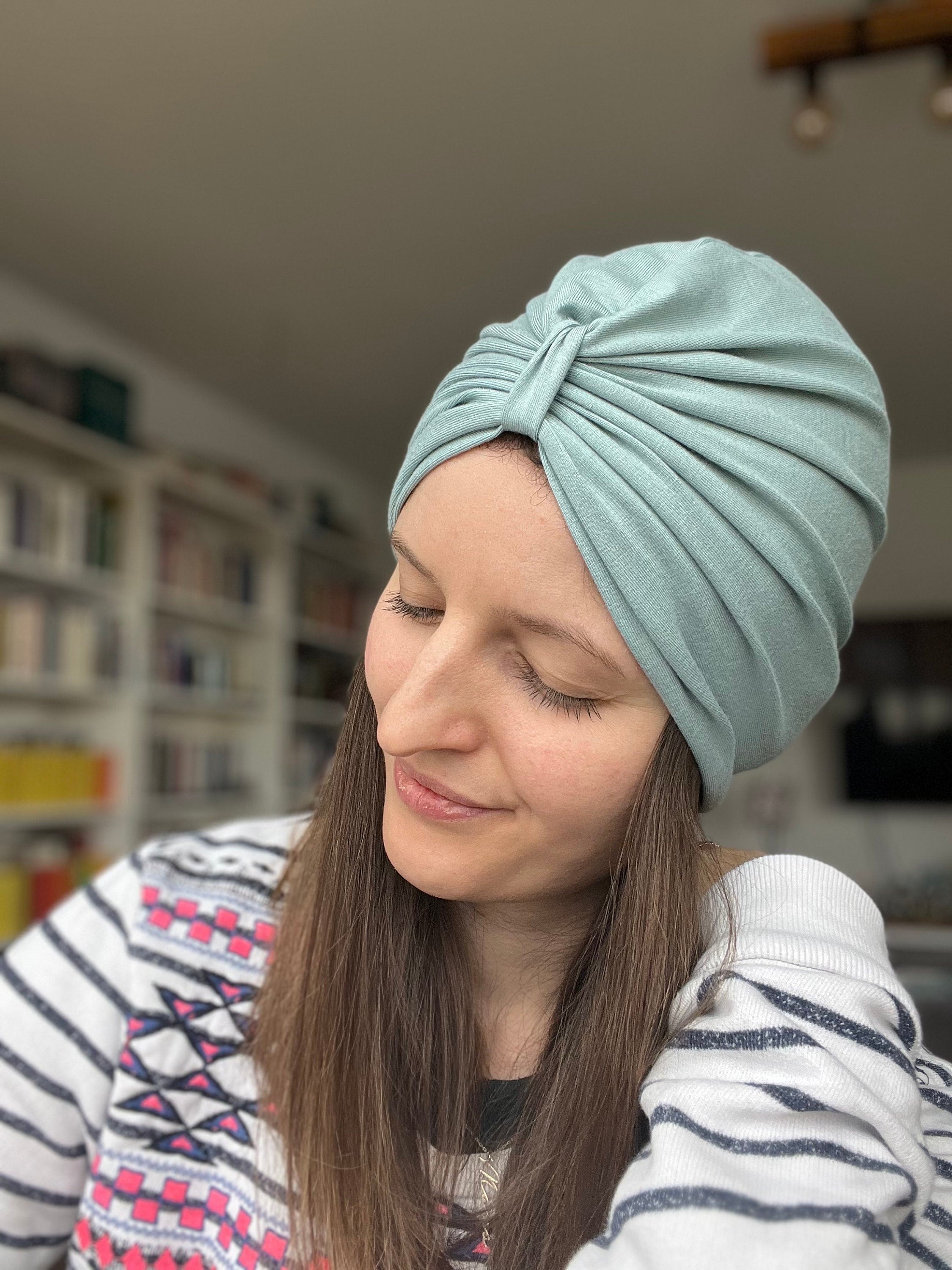 Klassische BAMBUS Turban Mütze- Chemomütze