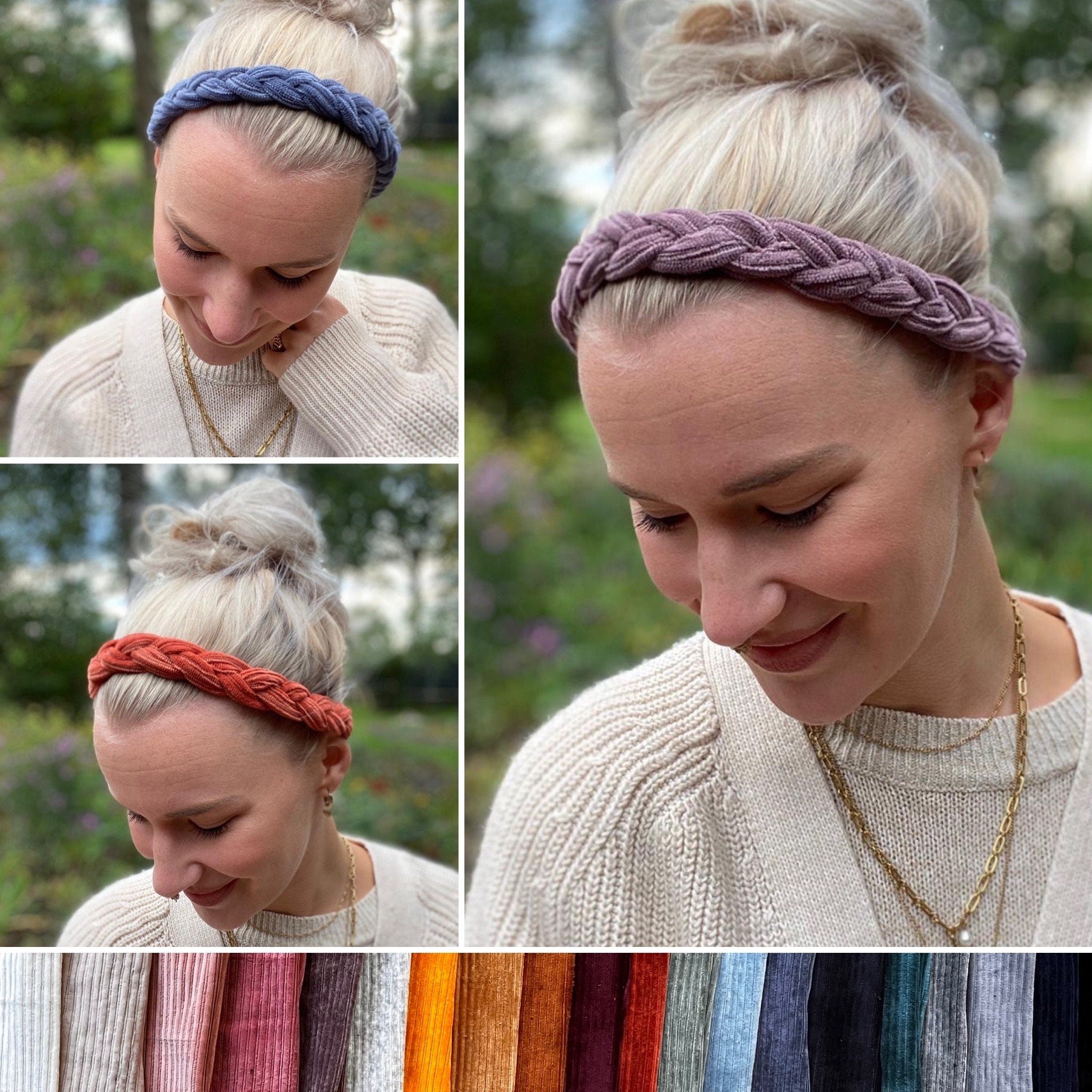 Geflochtenes CORD Haarband
