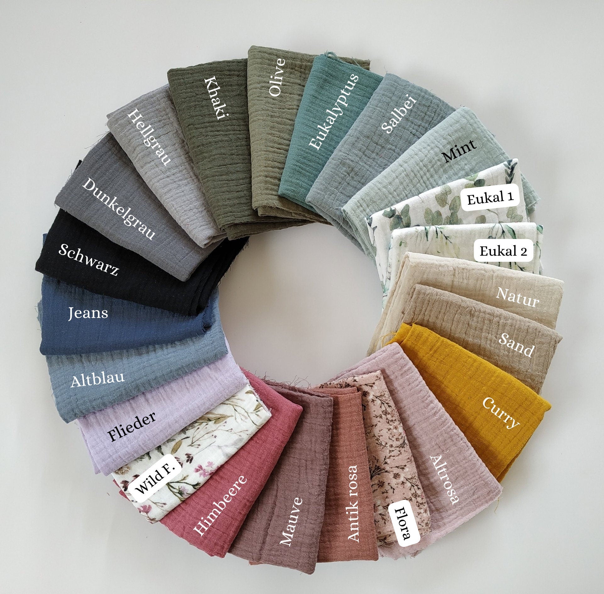 CUTY Musselin Bandana zum binden